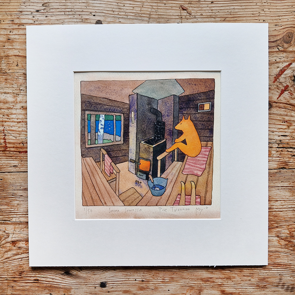 Sauna Saaressa in matt